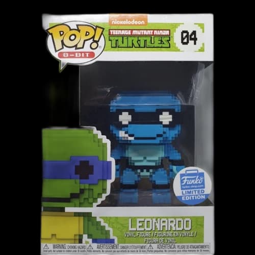 Funko Pop! Nickelodeon 8-Bit Teenage Mutant Ninja Turtles Leoardo Funko Shop Edition Figure #04