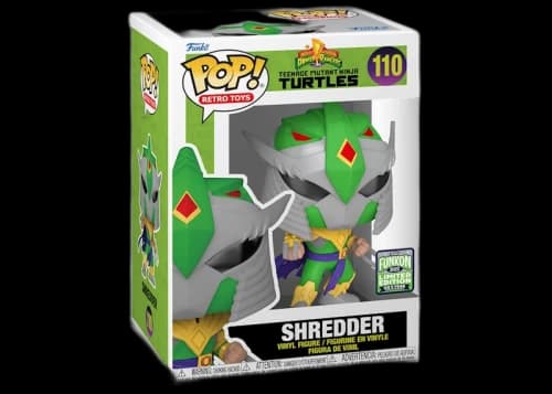 Funko Pop! Retro Toys Power Rangers x Teenage Mutant Ninja Turtles Shredder 2022 Funkon HQ 5 Year Anniversary Exclusive Figure #110