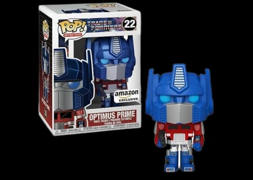 Funko Pop! Retro Toys Transformers Metallic Optimus Prime Exclusive Figure #22