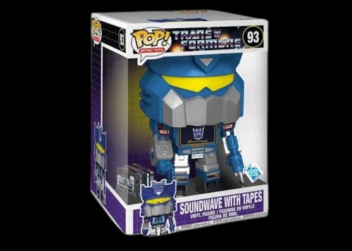 Funko Pop! Retro Toys Transformers Soundwave with Tapes Insider Club GameStop Exclusive 10 Inch Figure #93