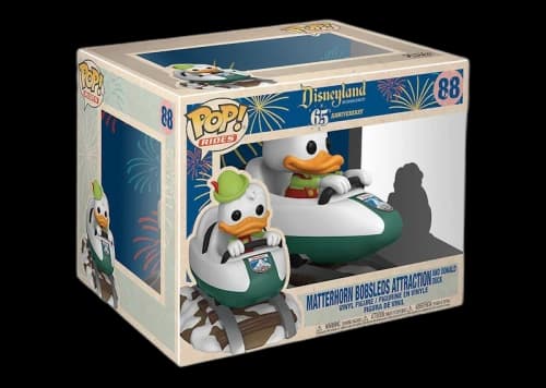 Funko Pop! Rides Disneyland Resort 65th Anniversary Matterhorn Bobsleds Attraction with Donald Duck Figure #88