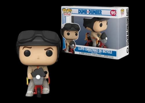 Funko Pop! Rides Dumb & Dumber Lloyd Christmas on Bicycle Figure #95