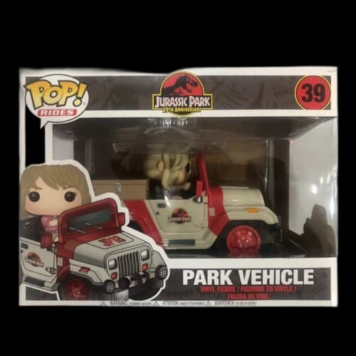 Funko Pop! Rides Jurassic Park 25th Anniversary Park Vehicle Figure #39