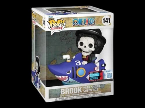 Funko Pop! Rides One Piece Brook with Shark Submerge Fall Convention Limited Edition Figure #141