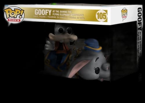 Funko Pop! Rides Walt Disney World 50th Anniversary Goofy At The Dumbo The Flying Elephant Attraction Figure #105