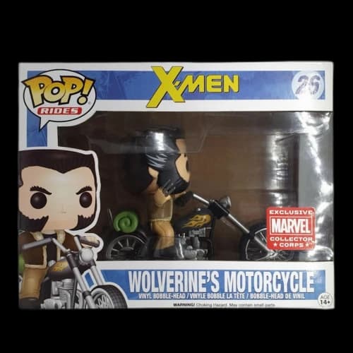 Funko Pop! Rides X-Men Wolverine's Motorcycle Collectors Corp Exclusive Figure #26
