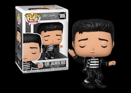 Funko Pop! Rocks Elvis Presley Elvis Jailhouse Rock Figure #186