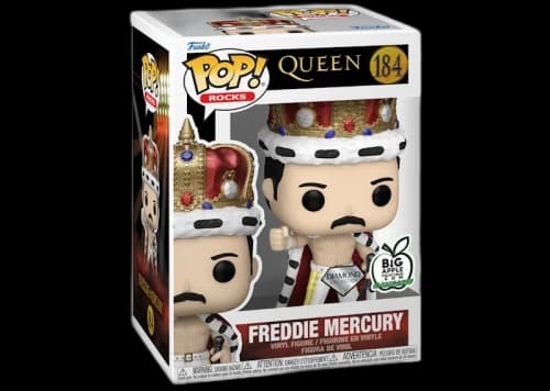 Funko Pop! Rocks Queen Freddie Mercury Diamond Collection Big Apple Collectibles Exclusive Figure #184