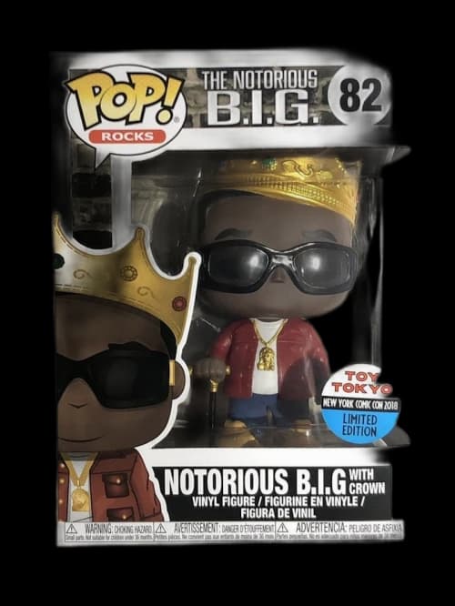 Funko Pop! Rocks The Notorious B.I.G with Crown Tokyo Toy NYCC Figure #82