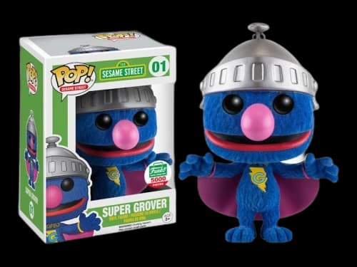 Funko Pop! Sesame Street Super Grover (Flocked) Funko Edition Figure #01