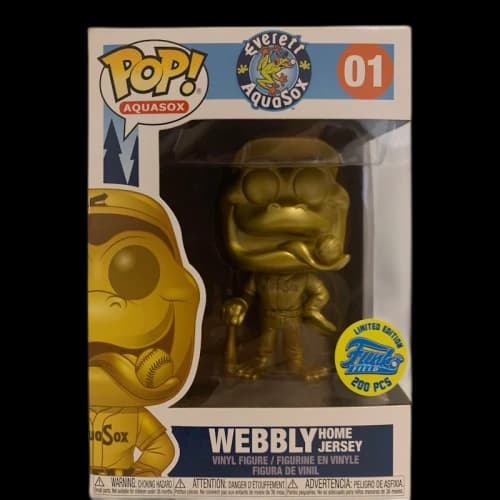Funko Pop! Sports Aquasox Everett Aquasox Webbly Home Jersey (Gold) Funko Field Figure #01