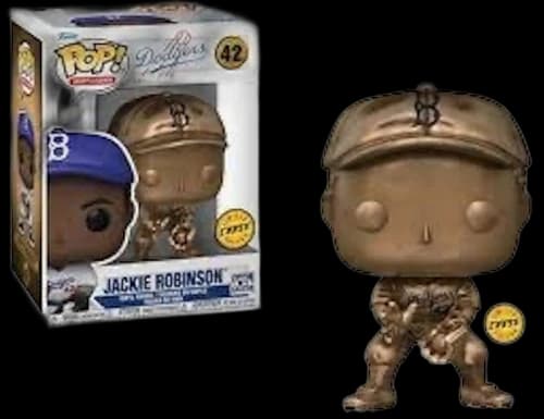 Funko Pop! Sports Legends: Dodgers Jackie Robinson (Fielding)(Chase) Figure #42