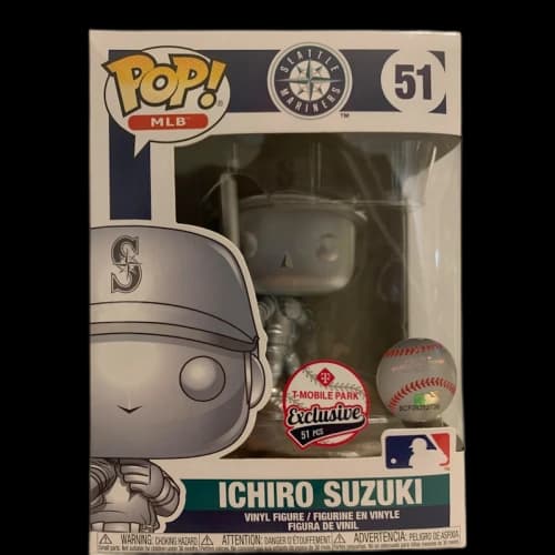 Funko Pop! Sports MLB Seattle Mariners Ichiro Suzuki (Silver) T-Mobile Exclusive Figure #51