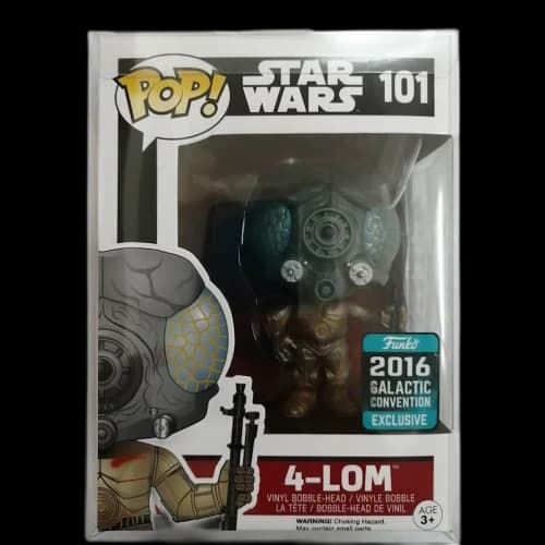 Funko Pop! Star Wars 4-Lom Galactic Convention Bobble-Head Figure #101