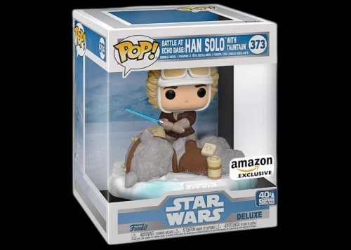 Funko Pop! Star Wars Battle At Echo Base Han Solo With Tauntaun Amazon Exclusive 6 Inch Figure #373