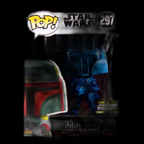 Funko Pop! Star Wars Boba Fett (Blue Chrome) Star Wars Celebration Bobble-Head Figure #297