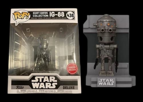 Funko Pop! Star Wars Bounty Hunter Collection IG-88 Deluxe GameStop Exclusive Figure #483