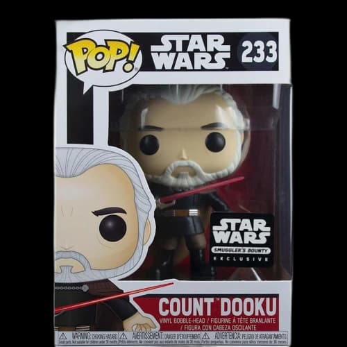 Funko Pop! Star Wars Count Dooku Smugglers Bounty Exclusive Bobble-Head Figure #233