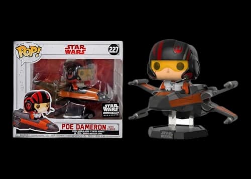 Funko Pop! Star Wars Poe Dameron with X-Wing The Last Jedi Smuggler's Bounty Exclusive Bobble-Head #227