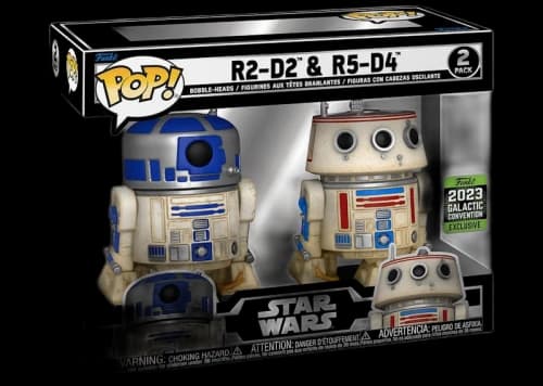 Funko Pop! Star Wars R2-D2 & R5-D4 2023 Galactic Convention Exclusive Figure 2-Pack