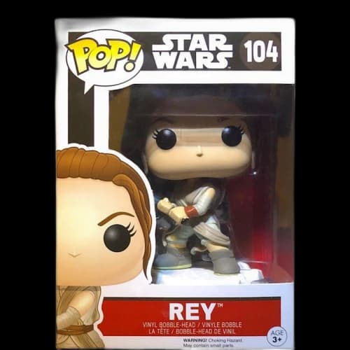 Funko Pop! Star Wars Rey Bobble-Head Figure #104