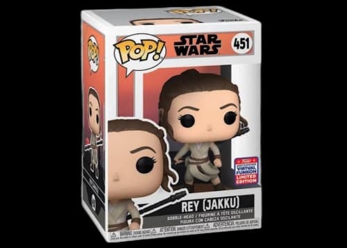 Funko Pop! Star Wars Rey (Jakku) 2021 Summer Virtual Funkon Exclusive Figure #451