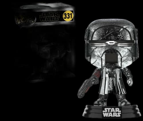 Funko Pop! Star Wars Rise of The Skywalker Knights of Ren Blaster Hematite Chrome Figure #331