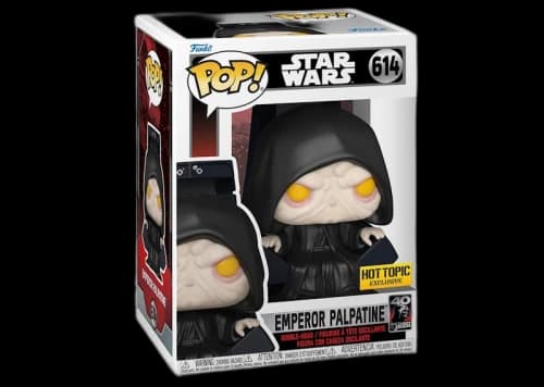 Funko Pop! Star Wars ROTJ 40th Anniversary Emperor Palpatine Hot Topic Exclusive Figure #614