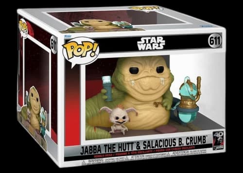 Funko Pop! Star Wars ROTJ 40th Anniversary Jabba the Hutt & Salacious B. Crumb Figure #611