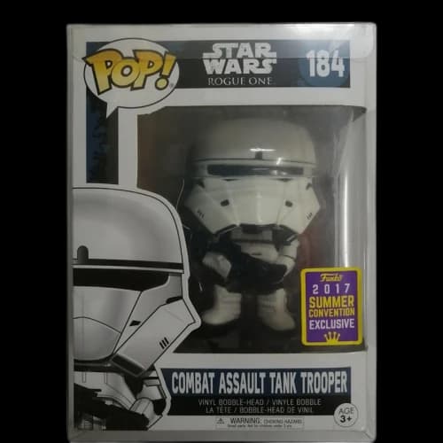 Funko Pop! Star Wars Rouge One Combat Assault Tank Trooper Summer Convention Bobbe-Head Figure #184