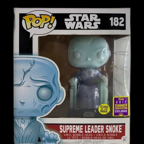 Funko Pop! Star Wars Supreme Leader Snoke (Glow) Summer Convention Exclusive 6 inch Bobble-Head Figure #182