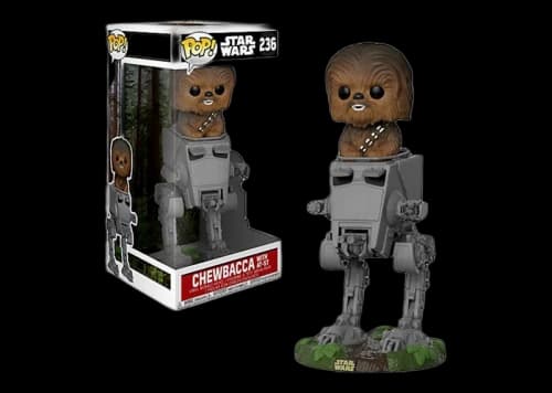 Funko Pop! Star Wars The Last Jedi Chewbacca in AT-ST Deluxe Bobble-Head #236