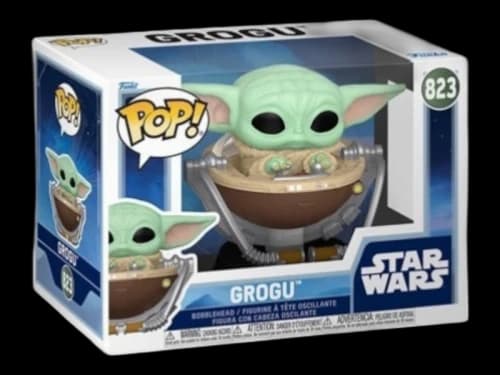 Funko Pop! Star Wars: The Mandalorian and Grogu Grogu in Pram Figure #823
