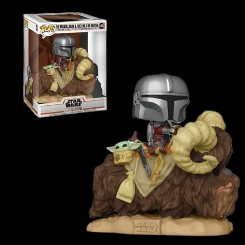 Funko Pop! Star Wars The Mandalorian and The Child on Bantha Figure #416