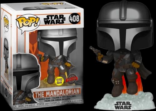 Funko Pop! Star Wars The Mandalorian (Glow) Special Edition Figure #408