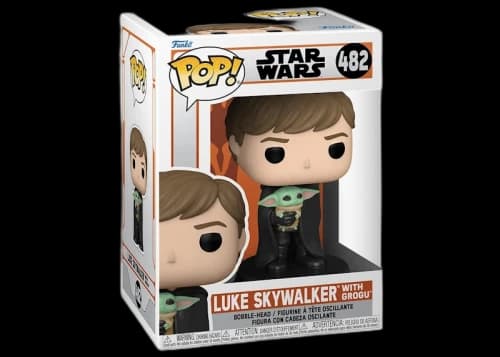 Funko Pop! Star Wars The Mandalorian Luke Skywalker With Grogu Figure #482