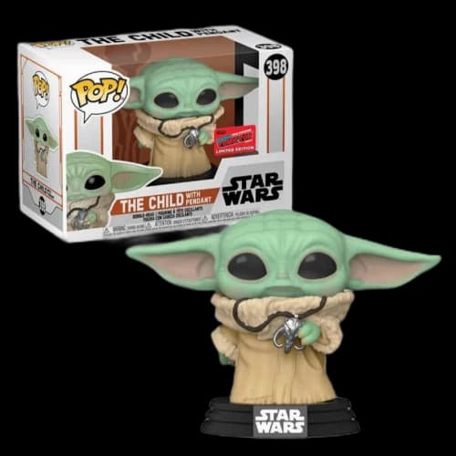 Funko Pop! Star Wars The Mandalorian The Child (with Pendant) NYCC Exclusive Figure #398