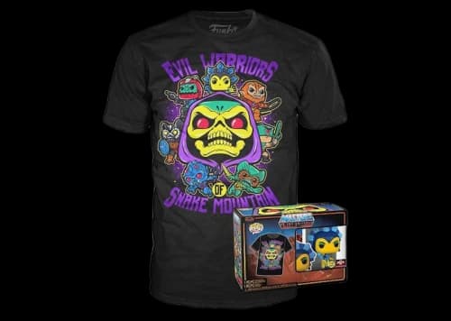 Funko Pop! Tees Masters of the Universe Evil Lynn GITD 2022 Target Con Exclusive Set