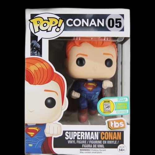 Funko Pop! Television Conan O'Brien (as Superman) SDCC Figure #05