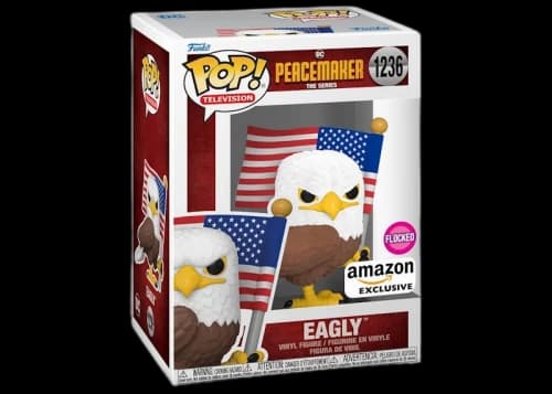 Funko Pop! Television DC Peacemaker Eagly Flocked Amazon Exclusive Figure #1236