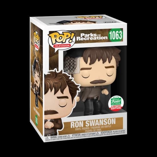 Funko Pop! Television Parks And Recreation Snake Johnson Ron Swanson Funko Shop Exclusive FIgure #1063