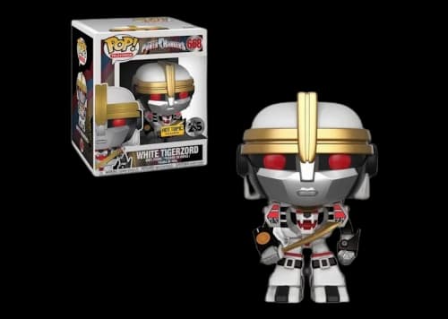 Funko Pop! Television Power Rangers White Tigerzord Hot Topic Exclusive 6 Inch Figure #668
