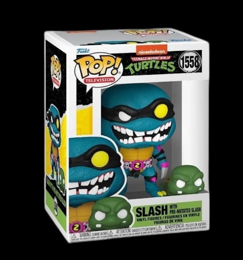 Funko Pop! Television: Teenage Mutant Ninja Turtles Slash with Pre-Mutated Slash Figure #1558