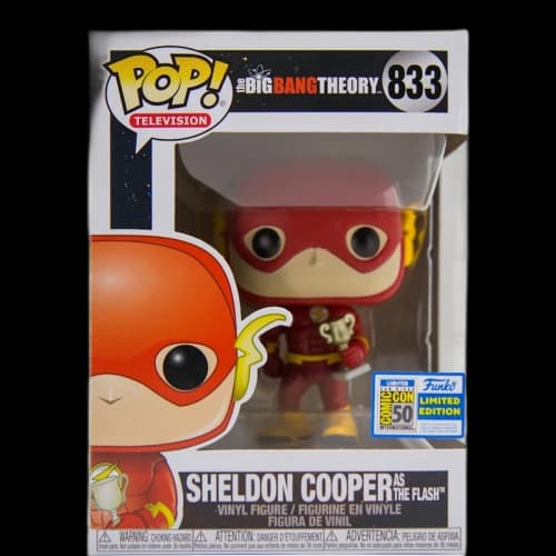 Funko Pop! Television The Big Bang Theory Sheldon Cooper as The Flash SDCC Figure #833