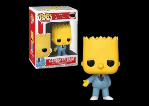 Funko Pop! Television The Simpsons Gangster Bart Figure #900