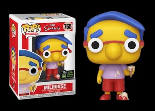 Funko Pop! Television The Simpsons Milhouse With Ice Cream 2020 Emerald City Comic Con Figure #765