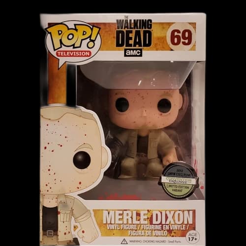Funko Pop! Television The Walking Dead Merle Dixon (Bloody) TBCC Figure #69