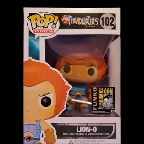 Funko Pop! Television ThunderCats Lion-O(Metallic Flocked) SDCC Figure #102