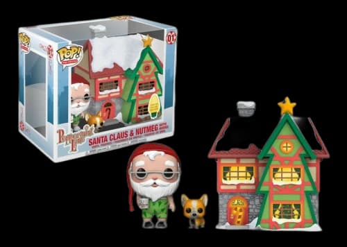 Funko Pop! Town Christmas Holiday Santa Claus & Nutmeg with House Figure #01