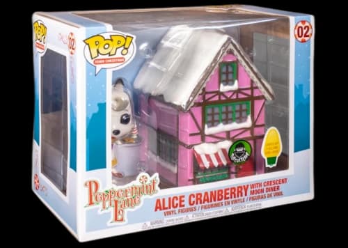 Funko Pop! Town Christmas Peppermint Lane Alice Cranberry With Crescent Moon Diner Popcultcha Light Up Exclusive Figure #02